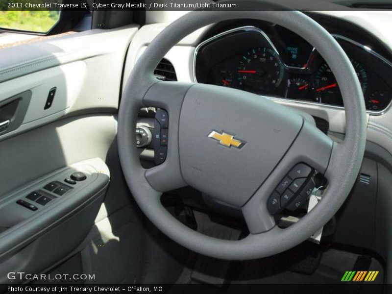 Cyber Gray Metallic / Dark Titanium/Light Titanium 2013 Chevrolet Traverse LS