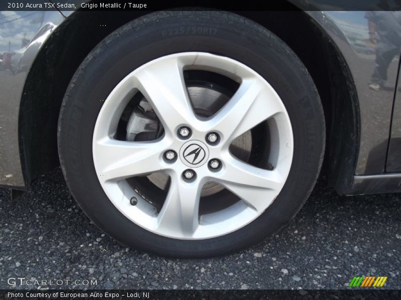 Grigio Metallic / Taupe 2010 Acura TSX Sedan
