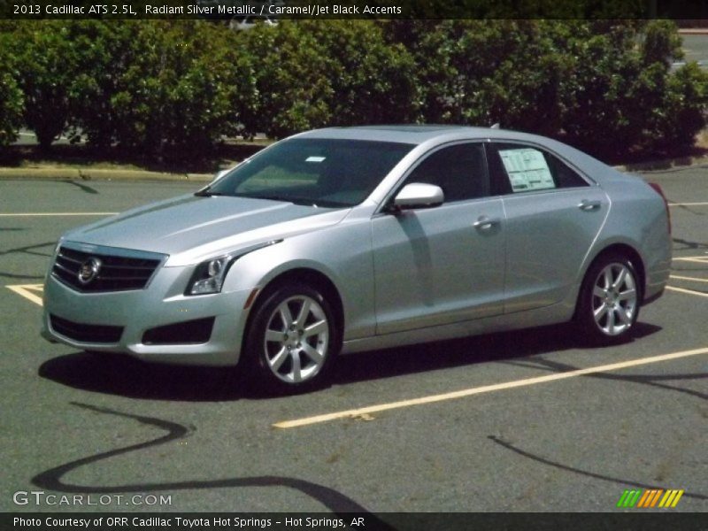 Radiant Silver Metallic / Caramel/Jet Black Accents 2013 Cadillac ATS 2.5L
