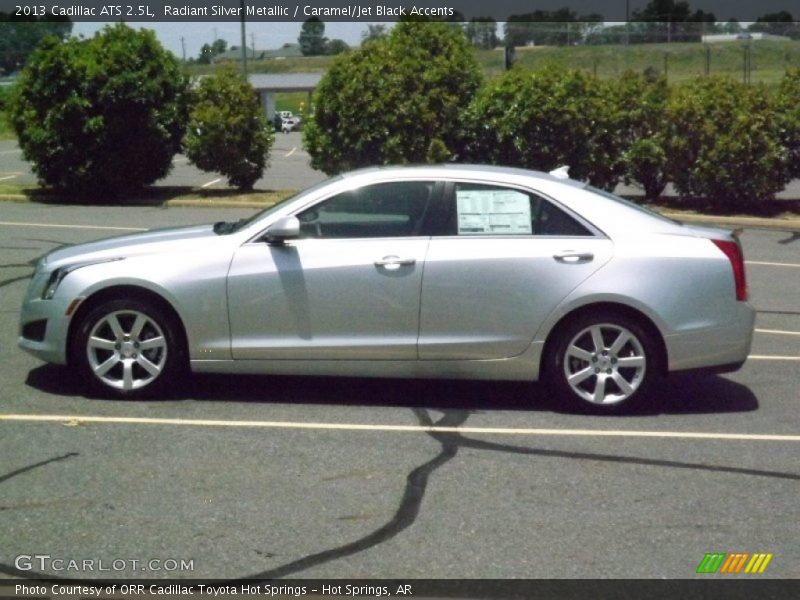 Radiant Silver Metallic / Caramel/Jet Black Accents 2013 Cadillac ATS 2.5L