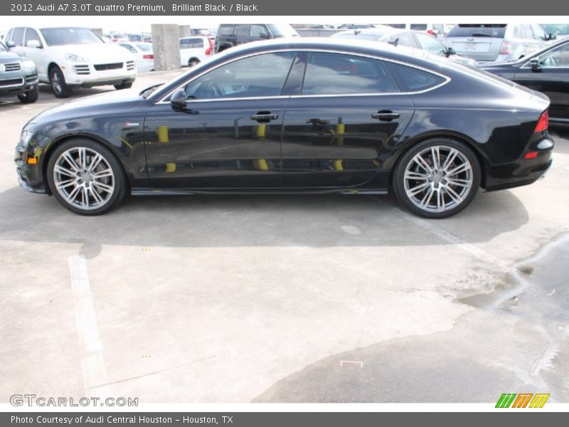 Brilliant Black / Black 2012 Audi A7 3.0T quattro Premium