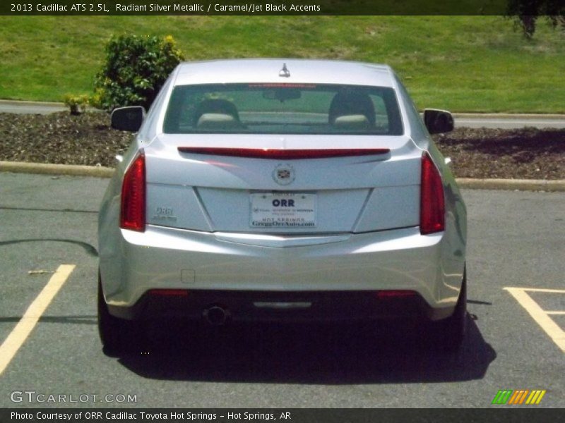Radiant Silver Metallic / Caramel/Jet Black Accents 2013 Cadillac ATS 2.5L