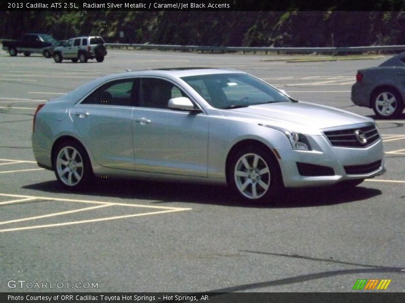 Radiant Silver Metallic / Caramel/Jet Black Accents 2013 Cadillac ATS 2.5L