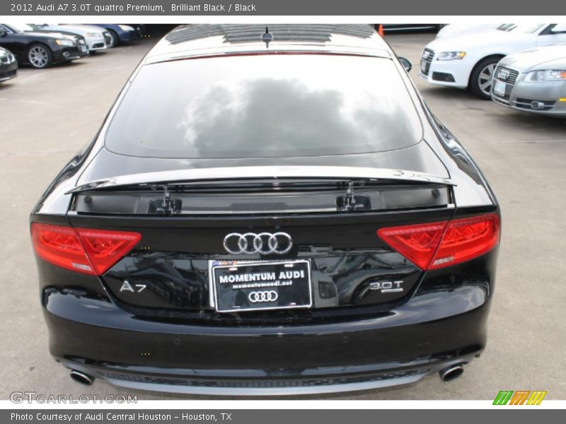 Brilliant Black / Black 2012 Audi A7 3.0T quattro Premium