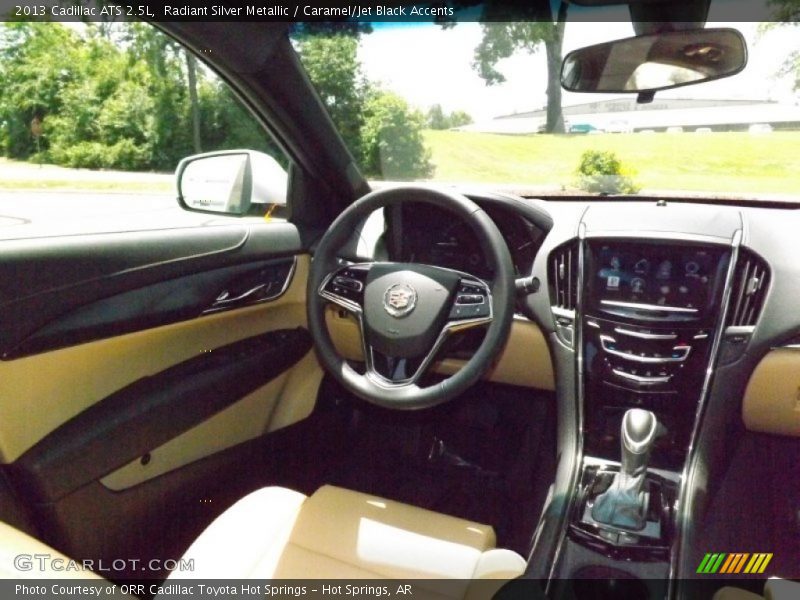 Radiant Silver Metallic / Caramel/Jet Black Accents 2013 Cadillac ATS 2.5L