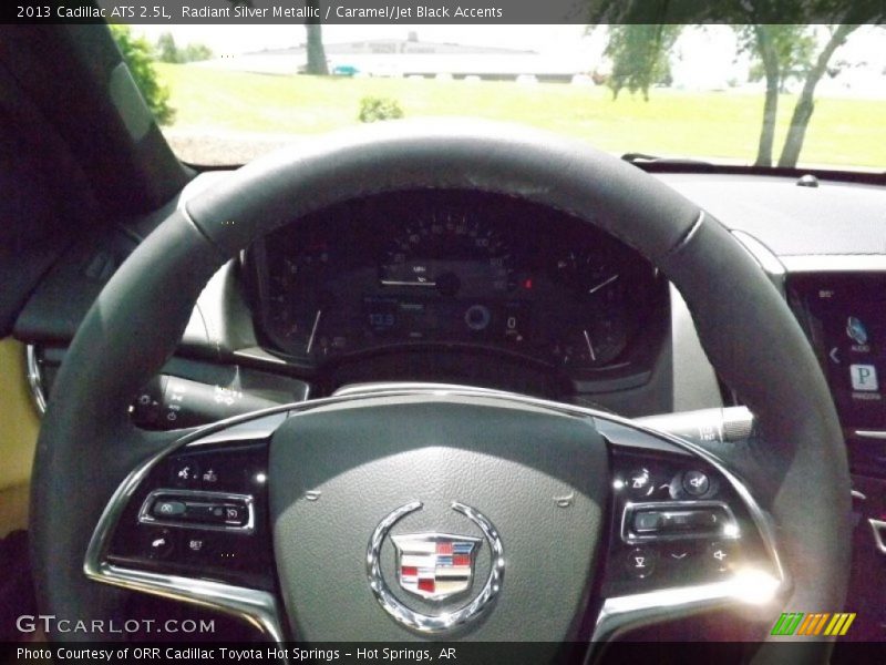 Radiant Silver Metallic / Caramel/Jet Black Accents 2013 Cadillac ATS 2.5L