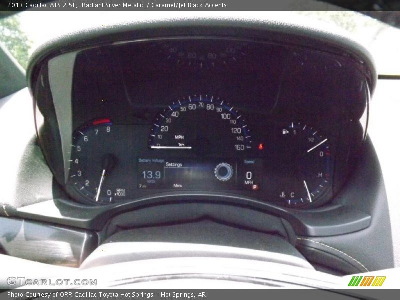 Radiant Silver Metallic / Caramel/Jet Black Accents 2013 Cadillac ATS 2.5L