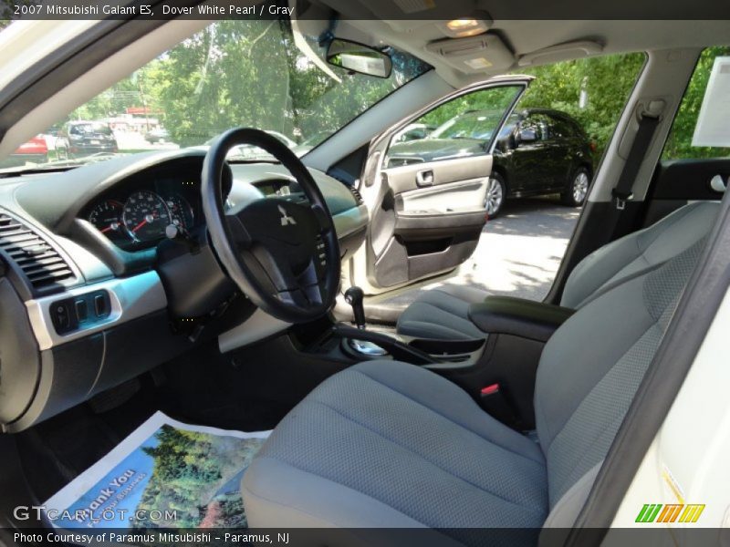 Dover White Pearl / Gray 2007 Mitsubishi Galant ES