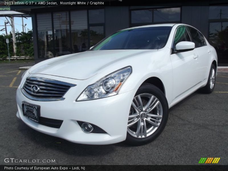 Moonlight White / Graphite 2013 Infiniti G 37 x AWD Sedan