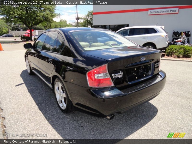 Obsidian Black Pearl / Taupe 2005 Subaru Legacy 2.5 GT Limited Sedan