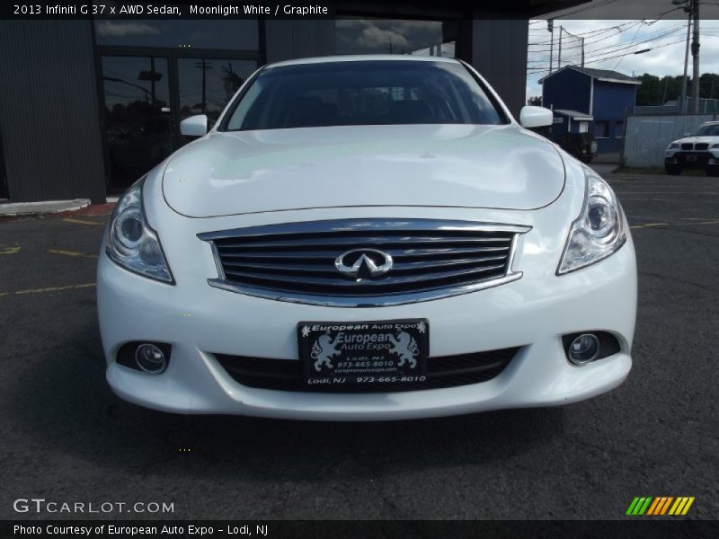 Moonlight White / Graphite 2013 Infiniti G 37 x AWD Sedan