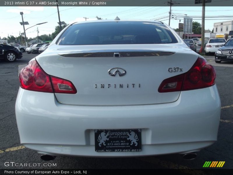 Moonlight White / Graphite 2013 Infiniti G 37 x AWD Sedan