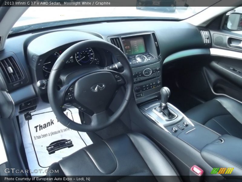 Graphite Interior - 2013 G 37 x AWD Sedan 