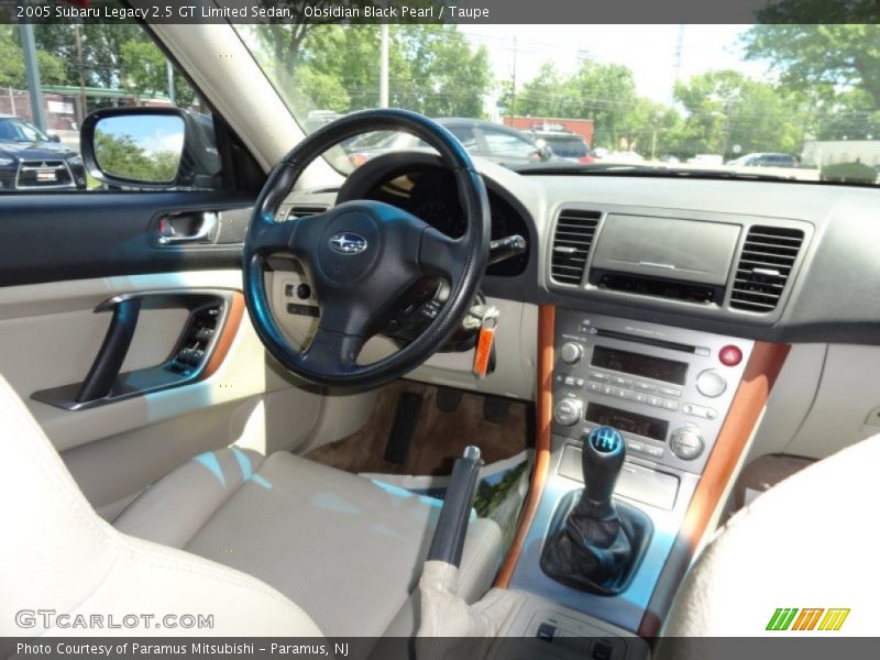 Obsidian Black Pearl / Taupe 2005 Subaru Legacy 2.5 GT Limited Sedan
