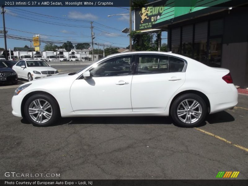 Moonlight White / Graphite 2013 Infiniti G 37 x AWD Sedan