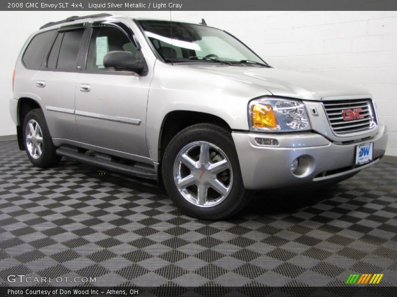 Liquid Silver Metallic / Light Gray 2008 GMC Envoy SLT 4x4