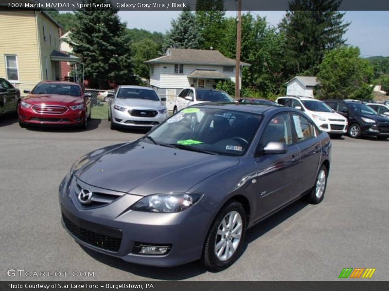 Galaxy Gray Mica / Black 2007 Mazda MAZDA3 s Sport Sedan