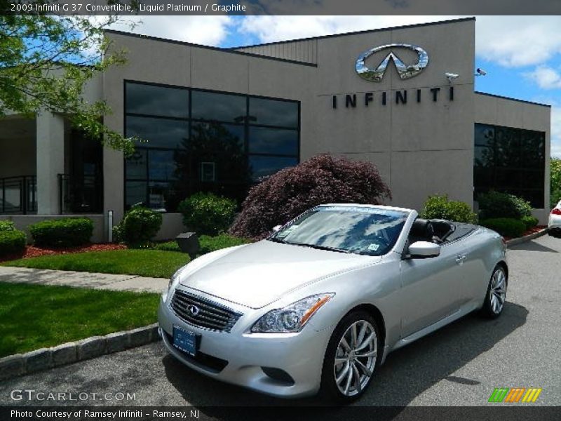 Liquid Platinum / Graphite 2009 Infiniti G 37 Convertible