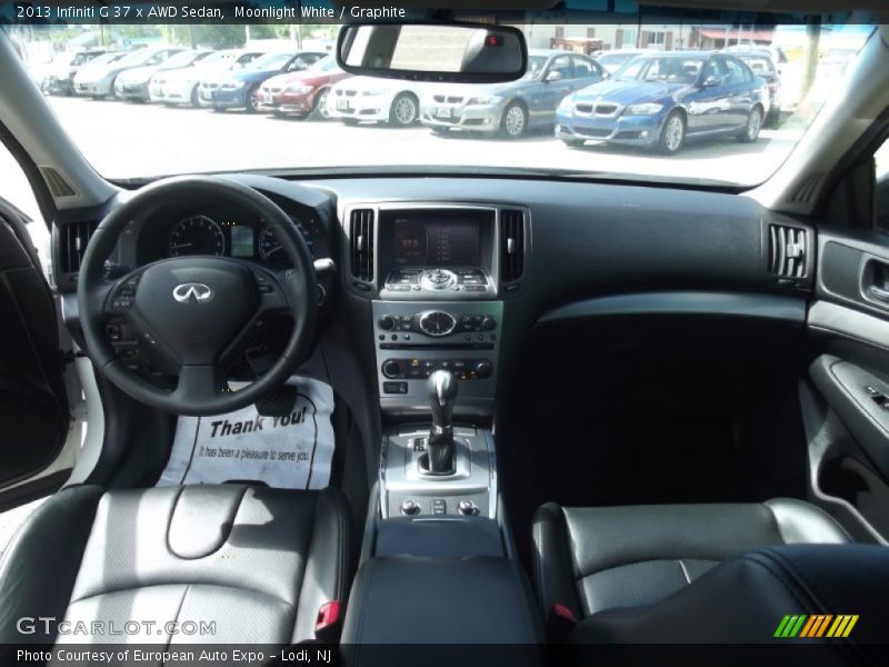 Moonlight White / Graphite 2013 Infiniti G 37 x AWD Sedan