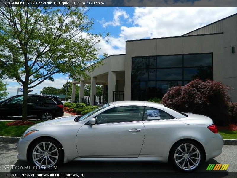 Liquid Platinum / Graphite 2009 Infiniti G 37 Convertible