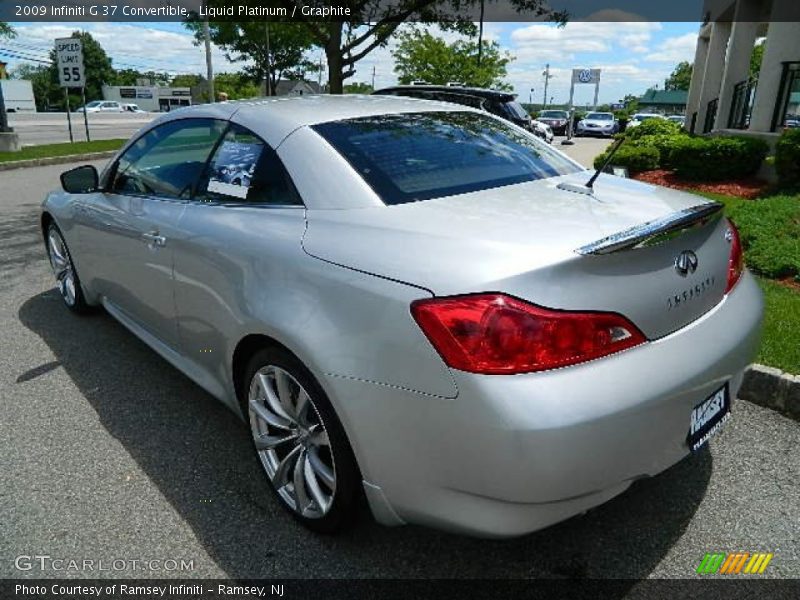 Liquid Platinum / Graphite 2009 Infiniti G 37 Convertible