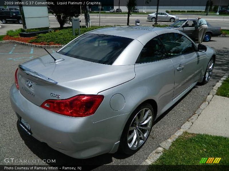 Liquid Platinum / Graphite 2009 Infiniti G 37 Convertible
