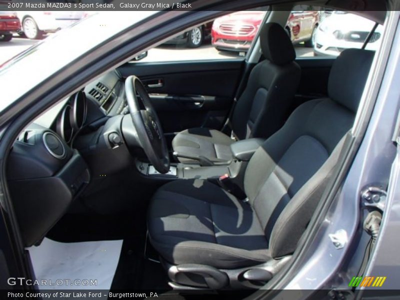 Galaxy Gray Mica / Black 2007 Mazda MAZDA3 s Sport Sedan