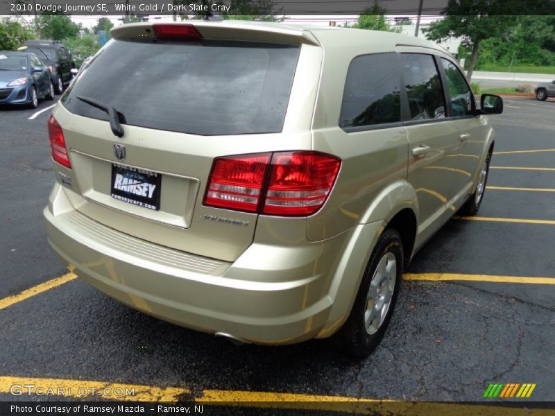 White Gold / Dark Slate Gray 2010 Dodge Journey SE