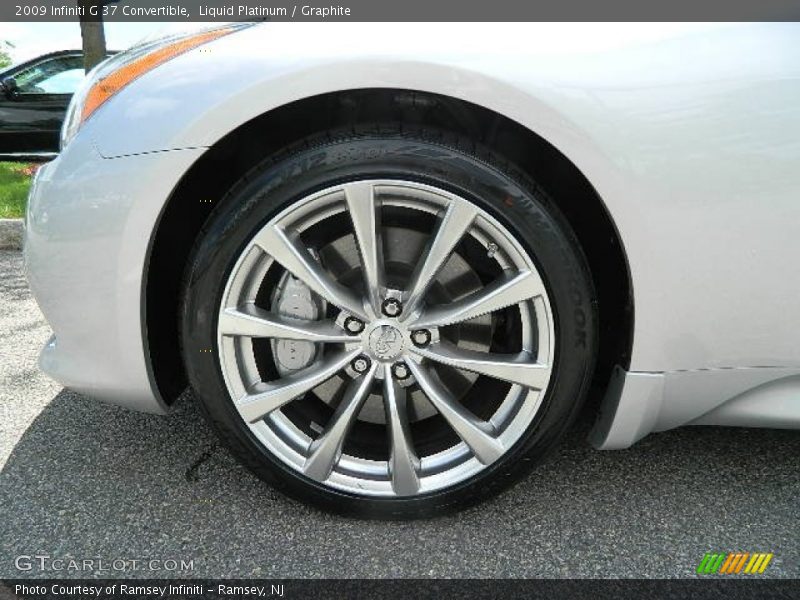 Liquid Platinum / Graphite 2009 Infiniti G 37 Convertible