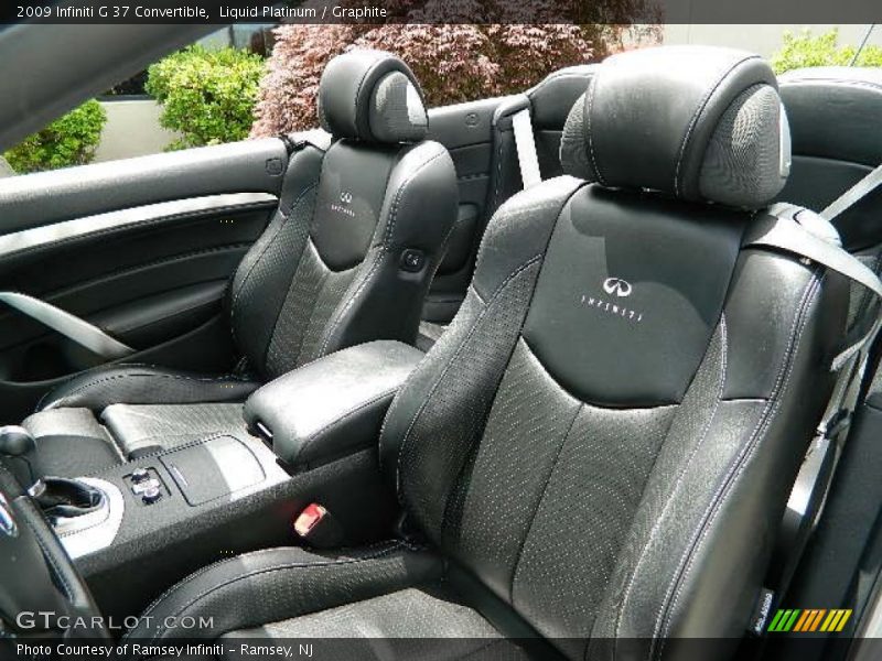 Liquid Platinum / Graphite 2009 Infiniti G 37 Convertible