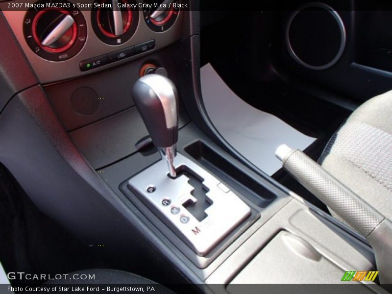 Galaxy Gray Mica / Black 2007 Mazda MAZDA3 s Sport Sedan
