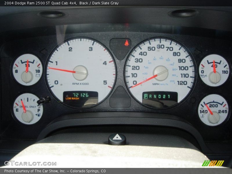 Black / Dark Slate Gray 2004 Dodge Ram 2500 ST Quad Cab 4x4