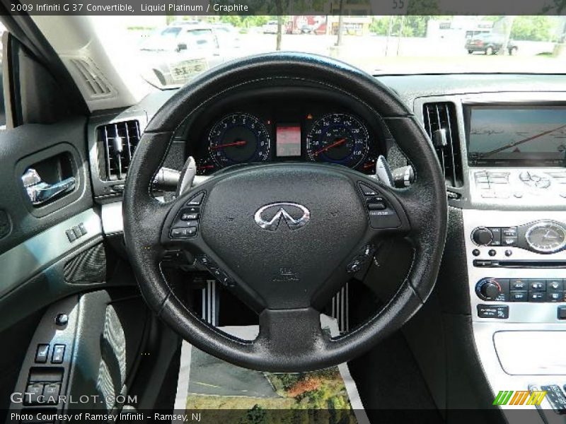 Liquid Platinum / Graphite 2009 Infiniti G 37 Convertible