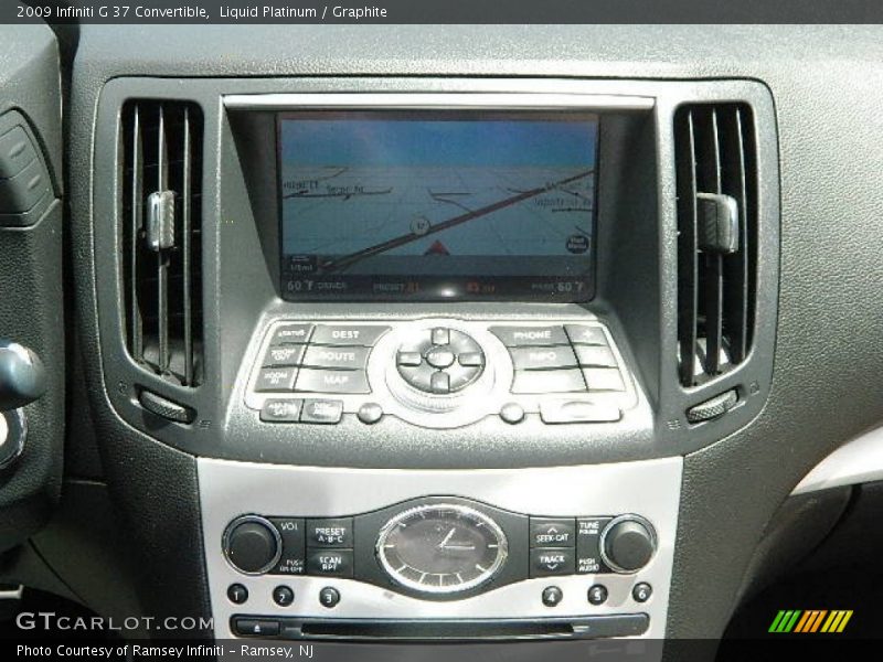 Liquid Platinum / Graphite 2009 Infiniti G 37 Convertible
