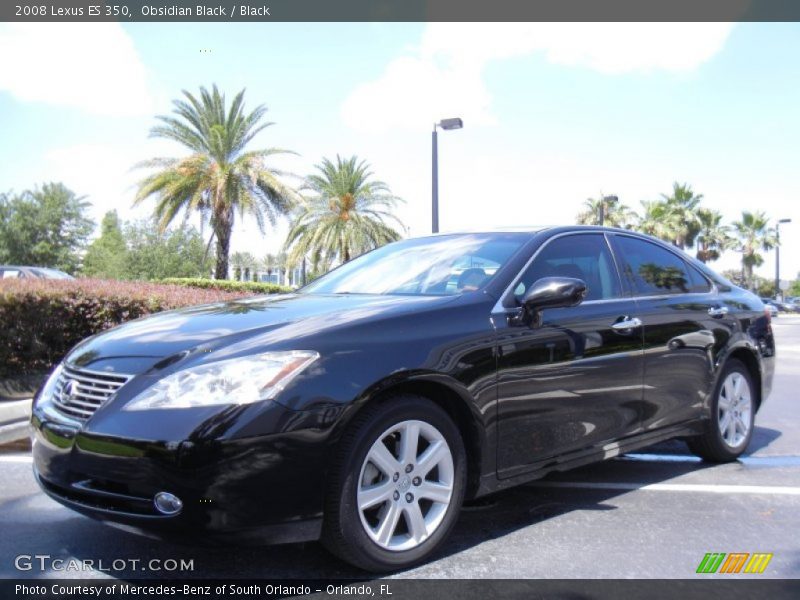 Obsidian Black / Black 2008 Lexus ES 350