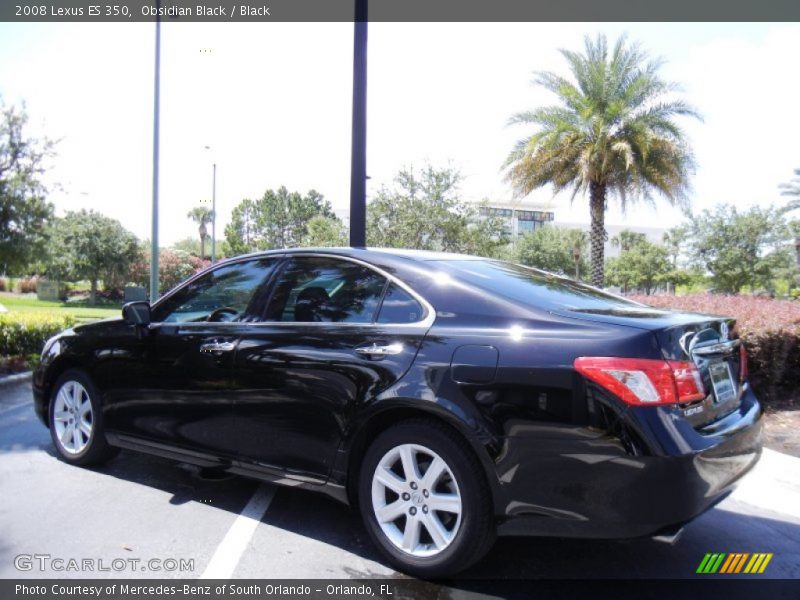 Obsidian Black / Black 2008 Lexus ES 350