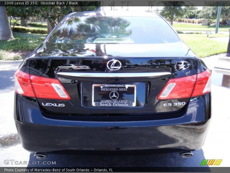 Obsidian Black / Black 2008 Lexus ES 350