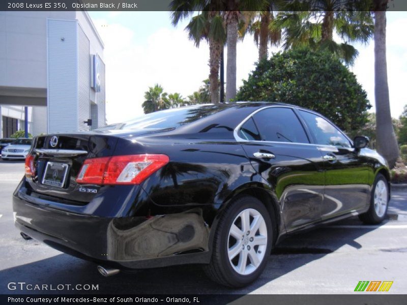 Obsidian Black / Black 2008 Lexus ES 350