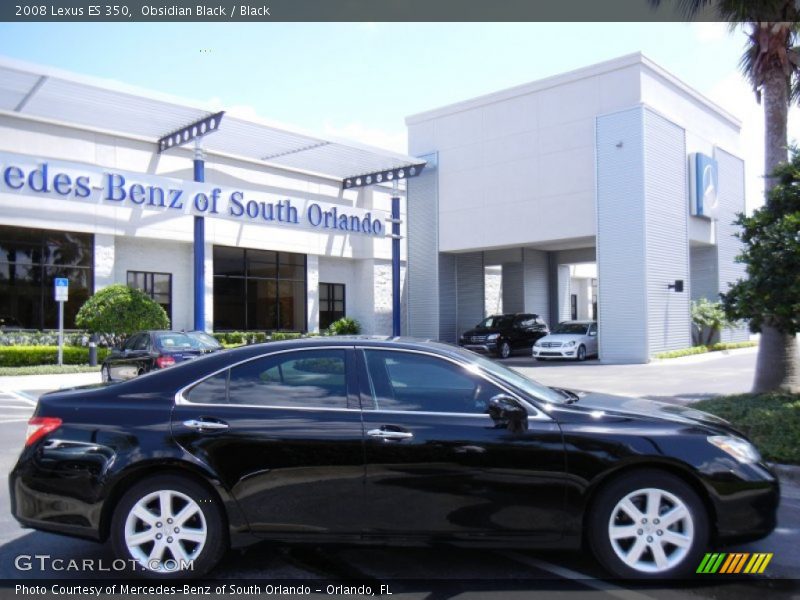 Obsidian Black / Black 2008 Lexus ES 350