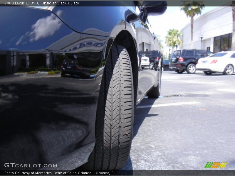 Obsidian Black / Black 2008 Lexus ES 350
