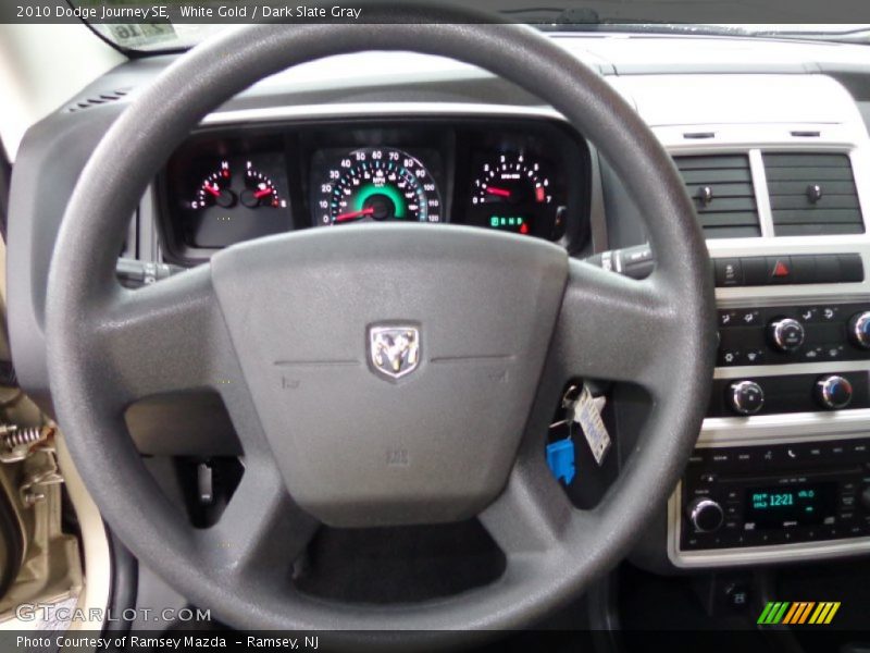 White Gold / Dark Slate Gray 2010 Dodge Journey SE