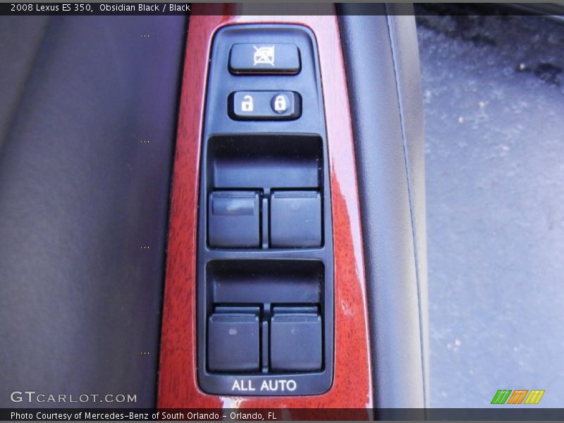 Obsidian Black / Black 2008 Lexus ES 350