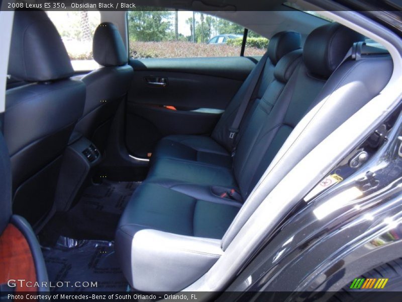 Obsidian Black / Black 2008 Lexus ES 350