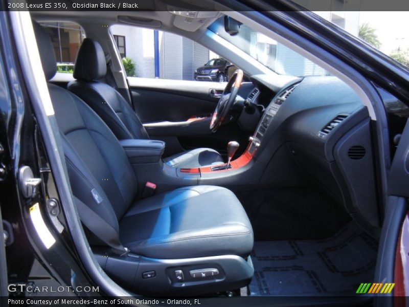 Obsidian Black / Black 2008 Lexus ES 350