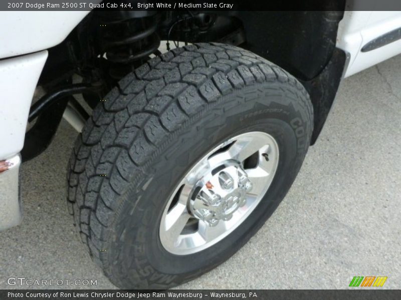 Bright White / Medium Slate Gray 2007 Dodge Ram 2500 ST Quad Cab 4x4