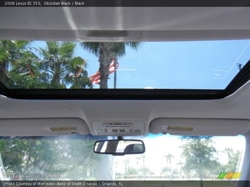 Obsidian Black / Black 2008 Lexus ES 350