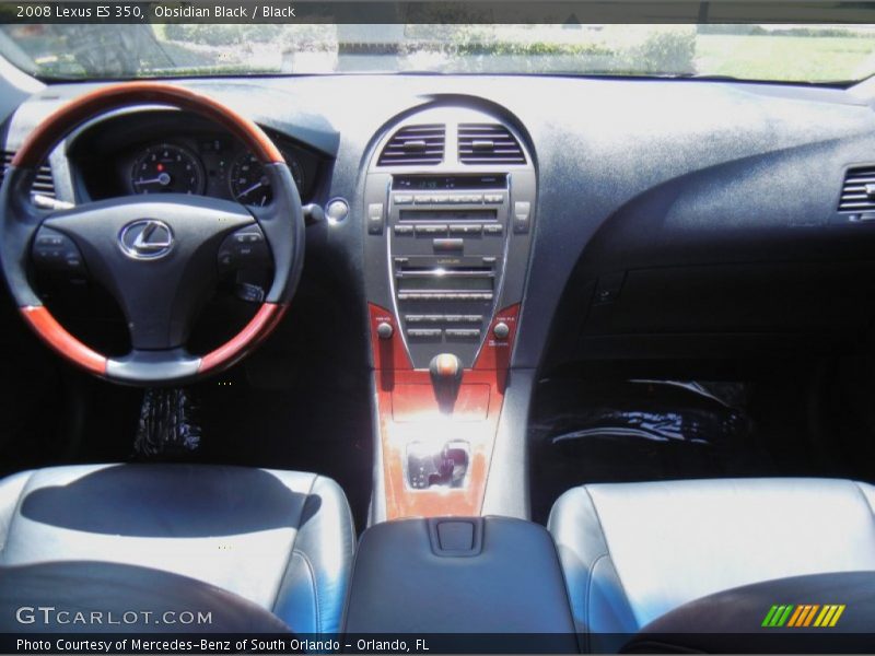 Obsidian Black / Black 2008 Lexus ES 350