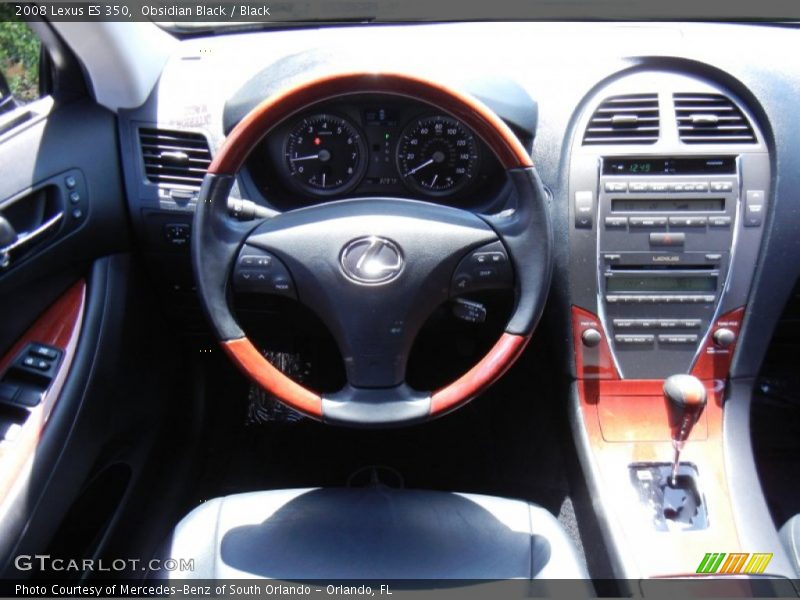 Obsidian Black / Black 2008 Lexus ES 350