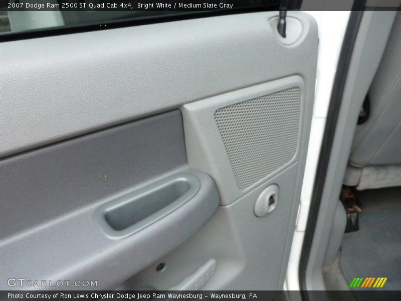 Bright White / Medium Slate Gray 2007 Dodge Ram 2500 ST Quad Cab 4x4