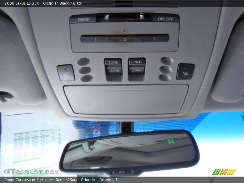 Obsidian Black / Black 2008 Lexus ES 350